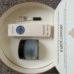L'OCCITANE Shea Comfort Set in Blue and White